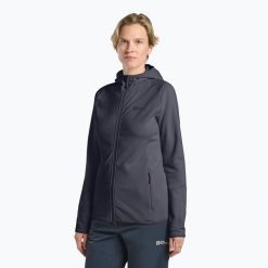 Bluza damska Jack Wolfskin Baiselberg Hooded FZ. Szare bluzy bez kaptura damskie Jack Wolfskin. Za 359.99 zł.