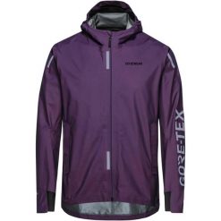 Kurtka wodoodporna z logo Gore Concurve Gore-Tex. Fioletowe kurtki męskie GORE WEAR, m, bez wzorów, z gore-texu, bez kaptura. Za 1,109.00 zł.