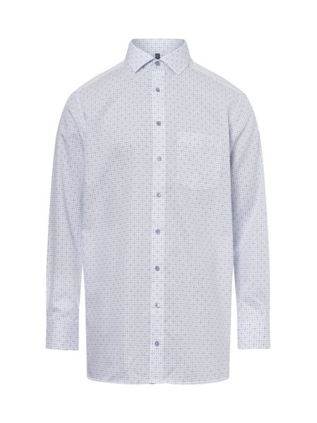 OLYMP Luxor modern Fit koszula biznesowa Mężczyźni Modern Fit Bawełna biały, 41. Białe koszule męskie OLYMP Luxor modern Fit, m, bez wzorów, z bawełny, bez kołnierzyka, bez ramiączek. Za 329.95 zł.