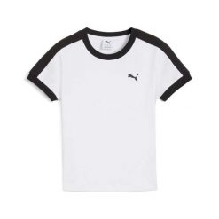 Koszulka sportowa damska Puma T7 SLIM. Białe bluzki sportowe damskie Puma, l, z aplikacjami, bez ramiączek. Za 155.00 zł.