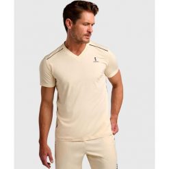 Koszulka sportowa męska Performance. Żółte t-shirty sportowe męskie NORDICDOTS, l, z elastanu, bez ramiączek. Za 185.00 zł.