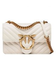 Pinko Skórzana torebka w kolorze białym - 21 x 12 x 6 cm rozmiar: onesize. Białe torebki klasyczne damskie Pinko, bez wzorów, z materiału, bez dodatków. Za 898.37 zł.