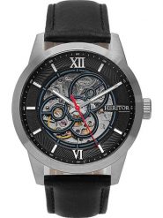 Heritor Zegarek automatyczny w kolorze srebrno-czarnym rozmiar: onesize. Czarne, analogowe zegarki męskie Heritor, ze stali. Za 543.99 zł.