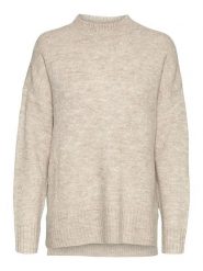 Vero Moda Sweter "Lefile" w kolorze beżowym rozmiar: XL. Brązowe golfy damskie Vero Moda, xl, bez wzorów, bez ramiączek. Za 74.81 zł.