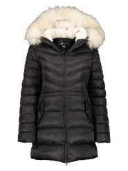 Geographical Norway Płaszcz zimowy "Destinee" w kolorze czarnym rozmiar: S. Czarne płaszcze damskie Geographical Norway, na zimę, s, bez wzorów, z puchu. Za 223.99 zł.
