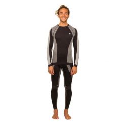 Spodnie męskie Protest BLAINE thermo pants. Czarne spodnie materiałowe męskie Protest, bez wzorów, sportowe. W wyprzedaży za 119.99 zł.