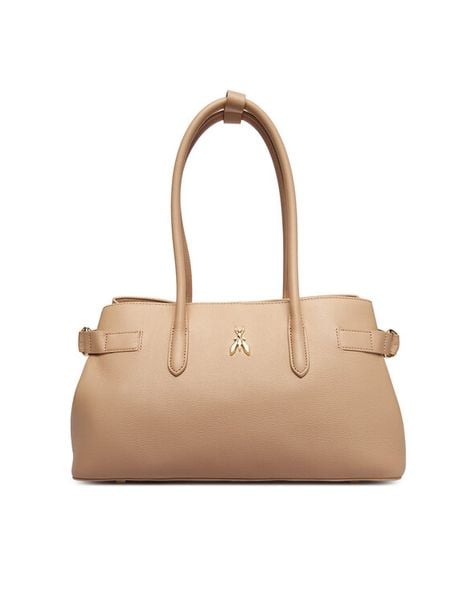 Patrizia Pepe Torebka 8B0305/L162 Beżowy. Brązowe torebki klasyczne damskie Patrizia Pepe, bez wzorów, ze skóry, bez dodatków. Za 1,709.00 zł.