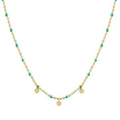 Glanzstücke München Naszyjnik srebrny srebro wysokiej próby żółte złoto Naszyjniki 1 ct Damski. Szare naszyjniki damskie Glanzstücke München, srebrne. Za 249.99 zł.