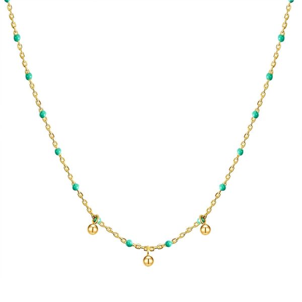 Glanzstücke München Naszyjnik srebrny srebro wysokiej próby żółte złoto Naszyjniki 1 ct Damski. Szare naszyjniki damskie Glanzstücke München, srebrne. Za 249.99 zł.