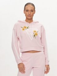 Guess Bluza Zoey V4GQ04 KC6V1 Różowy Regular Fit. Czerwone bluzy bez kaptura damskie Guess, xl, z bawełny. Za 299.99 zł.