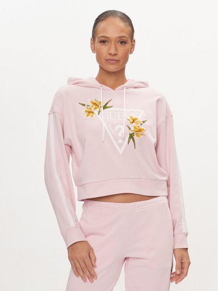 Guess Bluza Zoey V4GQ04 KC6V1 Różowy Regular Fit. Czerwone bluzy bez kaptura damskie Guess, xl, z bawełny. Za 199.99 zł.