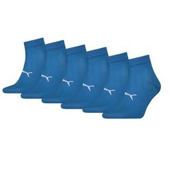 Skarpety Puma Sport Quarter Light, 6 pary niebieski. Niebieskie skarpetki męskie Puma, bez wzorów, z elastanu. Za 162.99 zł.