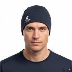 Czapka do biegania z merynosów. Niebieskie czapki męskie FJORK MERINO, z wełny. Za 279.00 zł.