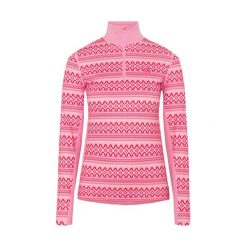 Damski sweter 1/2 zip Kari Traa Lilja. Czerwone swetry klasyczne damskie Kari Traa, bez kołnierzyka. Za 342.00 zł.