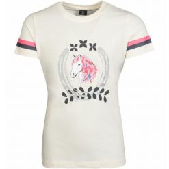 T-shirt dziewczęcy HKM Kids Aymee. Białe koszulki dziewczęce HKM, m, bez wzorów, z materiału, bez ramiączek. Za 126.50 zł.