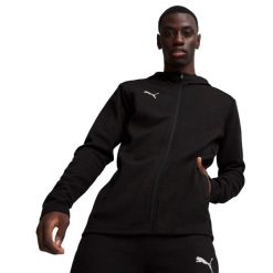 Bluza z kapturem i zamkiem błyskawicznym Puma TeamFinal. Czarne bluzy z kapturem męskie Puma, l, z materiału. Za 213.41 zł.