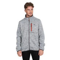 Bluza Polarowa Męska Bingham. Szare bluzy z kapturem męskie Trespass, na zimę, l, z dzianiny. Za 200.99 zł.