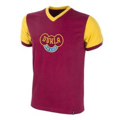 Koszulka retro piłkarska dla dorosłych - Dukla Praga Lata 60 - Czerwona. Czerwone t-shirty sportowe męskie COPA FOOTBALL, l, bez ramiączek, do piłki nożnej. Za 296.76 zł.