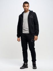 Bluza męska z kapturem czarna Ajron 906/ Kersyn 906. Czarne bluzy z kapturem męskie Big Star, l, z dresówki. Za 249.99 zł.