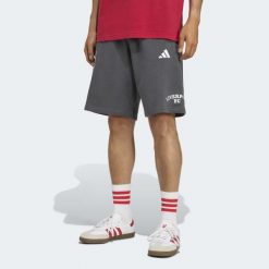 Szorty Liverpool FC US Pack. Szare szorty męskie Adidas, bez wzorów, sportowe. Za 199.00 zł.
