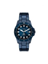 Fossil Zegarek Blue FS6166 Granatowy. Niebieskie, analogowe zegarki męskie Fossil, ze stali. Za 889.99 zł.
