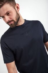 T-shirt męski EMPORIO ARMANI. T-shirty męskie Emporio Armani, l, bez wzorów, bez kołnierzyka. W wyprzedaży za 328.30 zł.