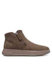 ECCO Botki Move W 22382305559 Beżowy. Brązowe botki damskie ECCO, ze skóry, bez obcasa, na płaskiej podeszwie, bez zapięcia. Za 579.99 zł.