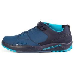 Buty rowerowe platformy męskie Endura MT500 Burner Flat. Niebieskie buty trekkingowe męskie ENDURA, bez zapięcia, rowerowe. Za 658.10 zł.
