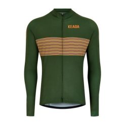 Męska koszulka rowerowa z długim rękawem - Onwards One. Zielone t-shirty sportowe męskie KEADA SPORTS, m, bez ramiączek, rowerowe. Za 332.00 zł.