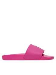 Polo Ralph Lauren Klapki Slide 804973925006 Różowy. Czerwone klapki damskie Polo Ralph Lauren, bez wzorów, z tworzywa sztucznego, bez obcasa. Za 229.99 zł.