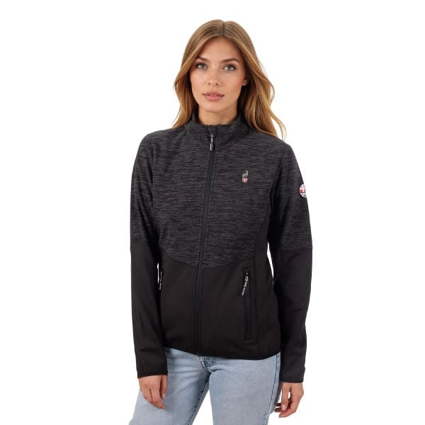 Bluza damska AULP BERTI sportowa elastyczna komfortowa ciepła miękka. Czarne bluzy bez kaptura damskie Aulp, uniwersalny, bez wzorów, z dzianiny, bez ramiączek, bez kaptura. W wyprzedaży za 159.99 zł.