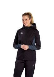 Damska bluza dresowa Erima Racing. Czarne bluzy sportowe damskie Erima, bez wzorów, z dresówki, z kapturem. Za 257.00 zł.