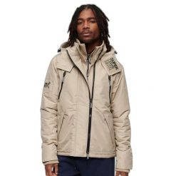 Kurtka Superdry Mountain SD Windcheater. Brązowe kurtki męskie Superdry., l, bez wzorów, z bawełny, eleganckie, bez kaptura. Za 512.00 zł.