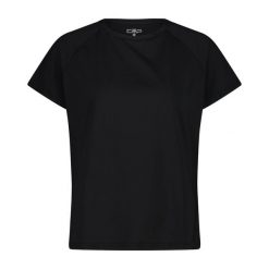 Koszulka damska turystyczna CMP 34N1606. Czarne bluzki damskie CMP, l, bez wzorów, bez kołnierzyka. Za 175.50 zł.