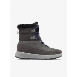 Buty zimowe damskie Columbia Slopeside Peak Luxe. Szare obuwie trekkingowe damskie Columbia, na zimę. W wyprzedaży za 419.00 zł.
