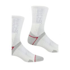 Skarpety do chodzenia damskie Blister Protect II 2-pak. Szare skarpetki damskie Regatta, bez wzorów. W wyprzedaży za 49.99 zł.