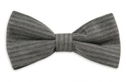 Szara Mucha w Paski, Prążki - Alties, Męska. Szare krawaty i muchy męskie Alties, bez wzorów, eleganckie. Za 54.00 zł.