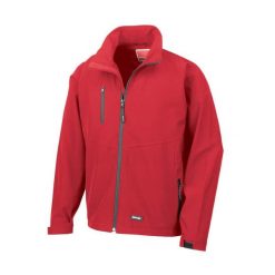 Kurtka Męska 2-Warstwowa Softshell Oddychająca, Wiatroodporna. Czarne kurtki męskie RESULT, m, bez wzorów, z softshellu, bez kaptura. Za 146.99 zł.