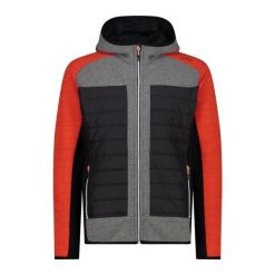 Kurtka polarowa z kapturem hybrydowa CMP. Brązowe kurtki męskie CMP, bez wzorów, z polaru, z kapturem, narciarskie. W wyprzedaży za 352.30 zł.