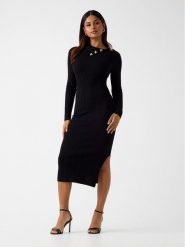 Guess Sukienka codzienna 180176 Czarny Classic Fit. Czarne sukienki damskie Guess, na co dzień, s, z aplikacjami, bez kołnierzyka, bez ramiączek, proste. Za 619.99 zł.