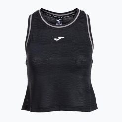 Koszulka tenisowa damska Joma Smash Tank Top W. Czarne bluzki sportowe damskie Joma, xl, ze skóry, bez kołnierzyka, bez ramiączek. Za 109.99 zł.