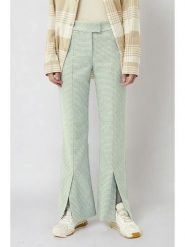 Weekday Spodnie w kolorze zielonym rozmiar: 40. Zielone spodnie materiałowe damskie Weekday, bez wzorów, z materiału. Za 47.82 zł.