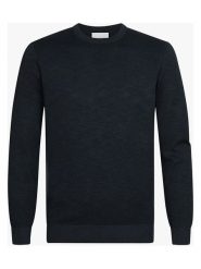 PROFUOMO Sweter w kolorze granatowym rozmiar: L. Niebieskie swetry męskie PROFUOMO, l, bez wzorów, bez kołnierzyka. Za 166.88 zł.