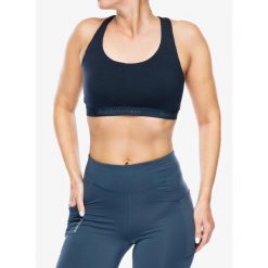 Biustonosz sportowy Peak Performance Magic Top. Niebieskie biustonosze sportowe damskie Peak Performance, xs, bez wzorów, bez ramiączek. Za 177.99 zł.