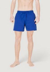 Bokserki pływackie Mężczyzna EMPORIO ARMANI CONNECTED EM000583 AF12331. Niebieskie kąpielówki męskie EMPORIO ARMANI CONNECTED, m, bez wzorów, z materiału. Za 297.30 zł.