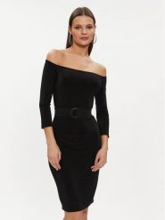 NORMA KAMALI Sukienka koktajlowa KK1233PL965001 Czarny Regular Fit. Czarne sukienki damskie NORMA KAMALI, m, bez wzorów, z syntetyku, wizytowe, bez kołnierzyka, bez ramiączek. Za 769.99 zł.