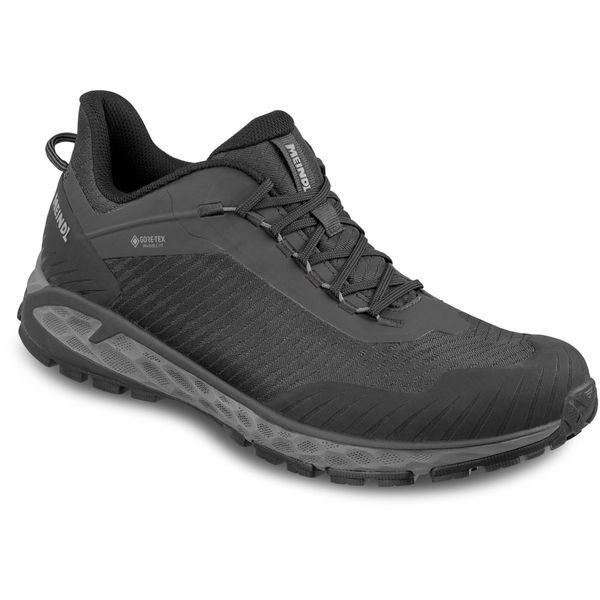 Buty sportowe męskie MEINDL Power Walker 4.2. Czarne buty sportowe na co dzień męskie MEINDL, z gore-texu, bez zapięcia, trekkingowe, gore-tex. Za 969.90 zł.