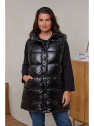 Curvy Lady Kamizelka pikowana w kolorze czarnym rozmiar: 48/50. Czarne kamizelki damskie Curvy Lady. Za 176.50 zł.