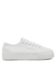 Superga Tenisówki Flower Sangallo 2740 S2148KW Biały. Białe trampki i tenisówki damskie Superga, bez wzorów, z materiału. Za 249.99 zł.