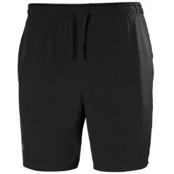 Szorty Helly Hansen Rapide 7''. Czarne szorty męskie Helly Hansen, z softshellu, bez kołnierzyka. W wyprzedaży za 252.50 zł.